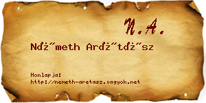 Németh Arétász névjegykártya
